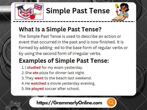 Image result for Definition of Simple Past Tense with Examples