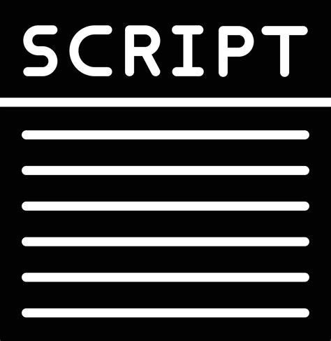 Script Vector Icon Design Illustration 21717833 Vector Art at Vecteezy