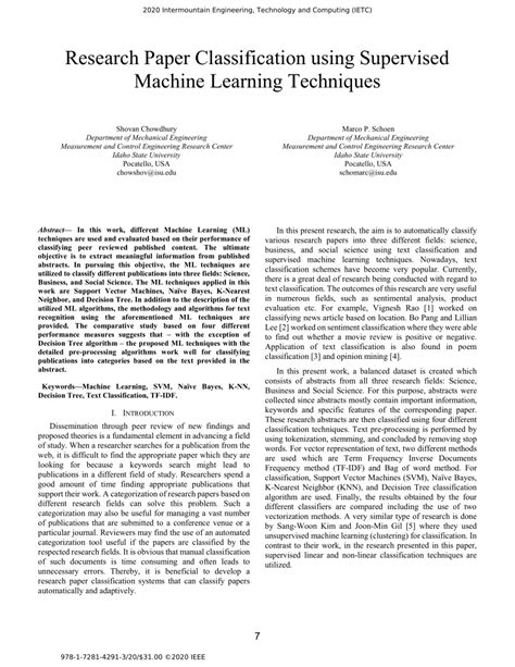 Toradh íomhá ar Research Paper On Machine Learning