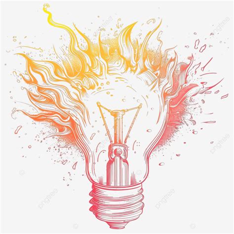 Image result for Exploding Light Bulb Drawing Realistic
