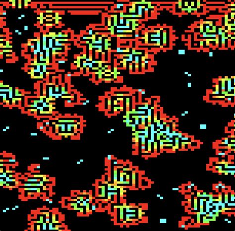 Toradh íomhá ar Game of Life Mmap