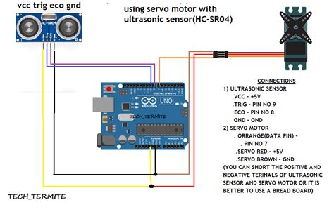 Toradh íomhá ar Ultrasonic Sensor Servo Arduino