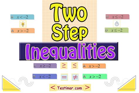 Toradh íomhá ar Solving 2 Step Inequalities