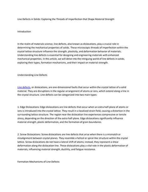 Image result for Line Defects