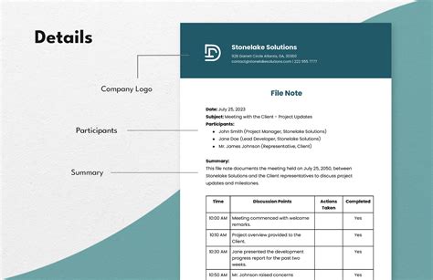 Image result for File Note Template PDF