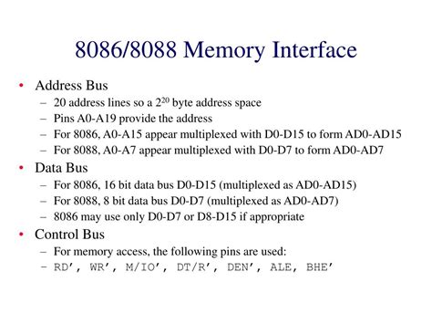 Image result for 8086 Memory Interface