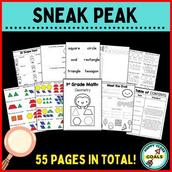 Image result for First Grade Geometry Worksheets