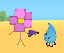 Image result for Pink and Yellow BFDI Robot