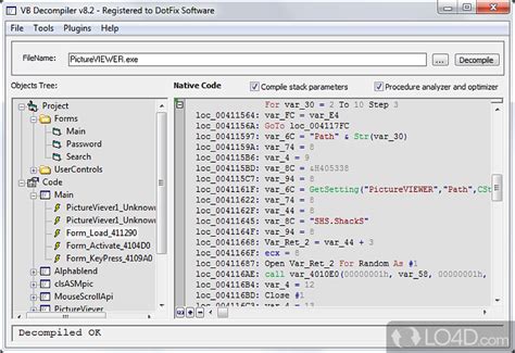 Toradh íomhá ar C# Decompiler