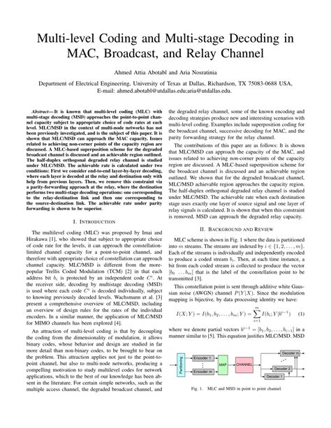 Image result for Multi-Level Encoding and Multi Stage Decoding in Quantum