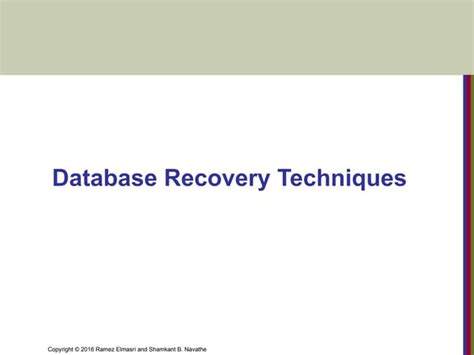 Image result for Recovery Techinques In Dbms