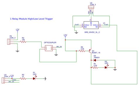 Afbeeldingsresultaten voor Module Relay High Low Level Opto Schematic