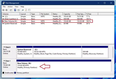 Toradh íomhá ar Windows 1.0 Disk Management Create Partition