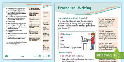Image result for Procedural Writing Examples Instruction
