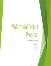 Image result for Example of a Multimodal Proposal