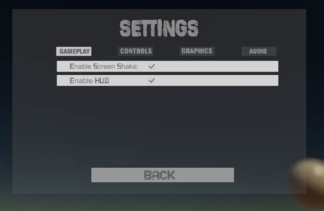 Image result for Simple Controls Menu