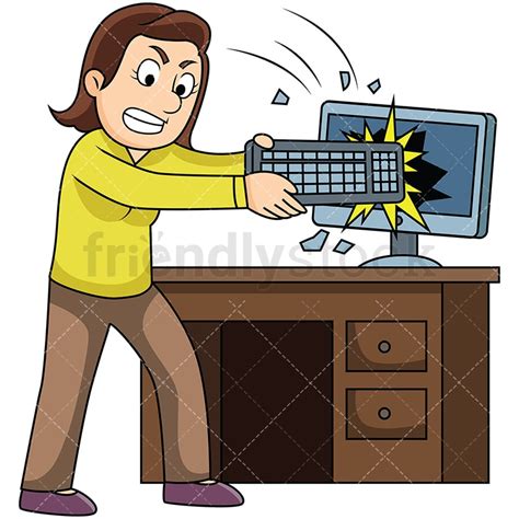 Image result for Comic Smashing a Computer