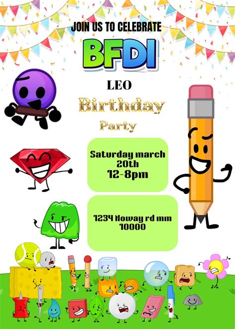 Image result for BFDI Template