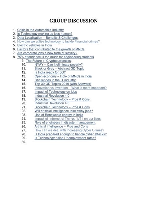 Image result for group Discussion sample