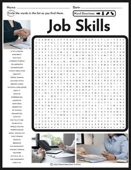 Résultat d’images pour Word Search for Job Success