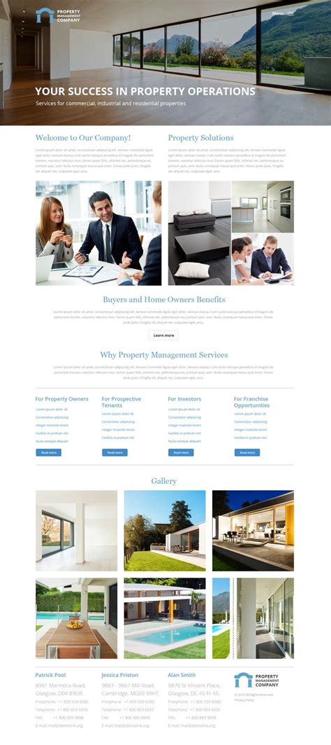 Image result for Property Management Portfolio Website Example