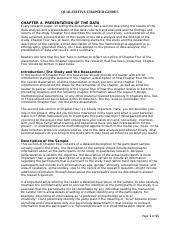 Image result for Chapter 4 Format