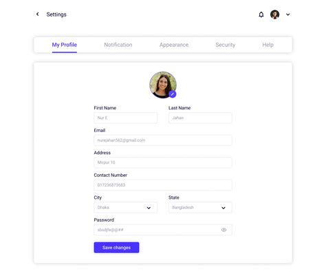 Image result for User Profile Design Simple
