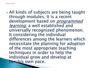 Image result for Modular Teaching Methods