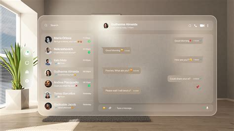 Toradh íomhá ar Chat Application Spatial UI