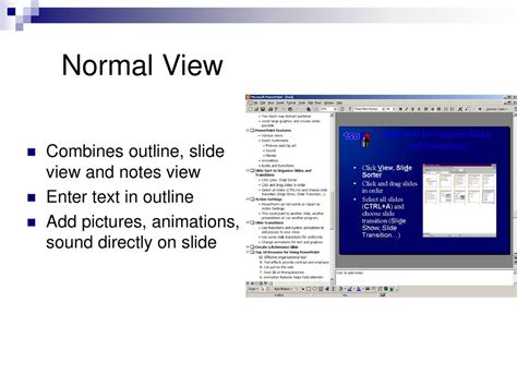 Image result for Normal Presentation View
