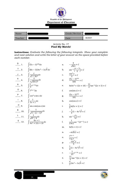 Image result for Activity for Basic Calculus