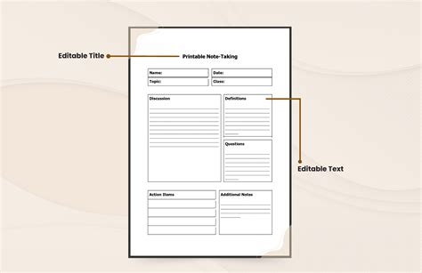 Image result for Note Taking Templates for Science