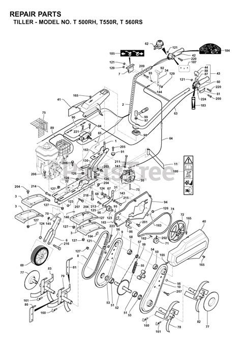 Image result for Tiller 560 Engine Exploded View