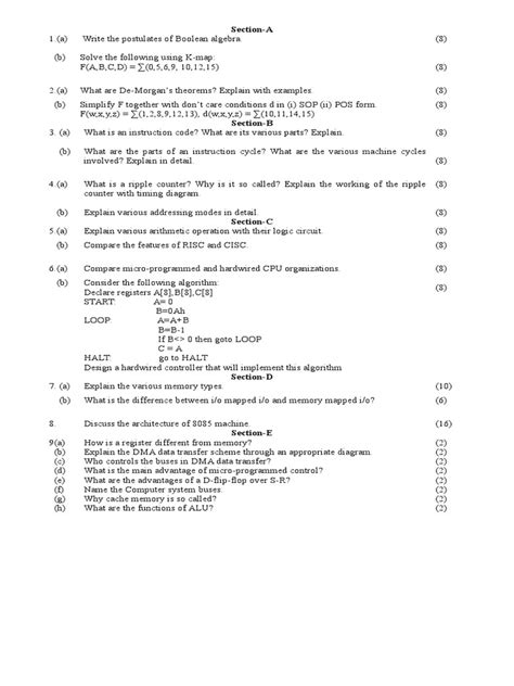 Image result for Computer System Questions and Answers PDF