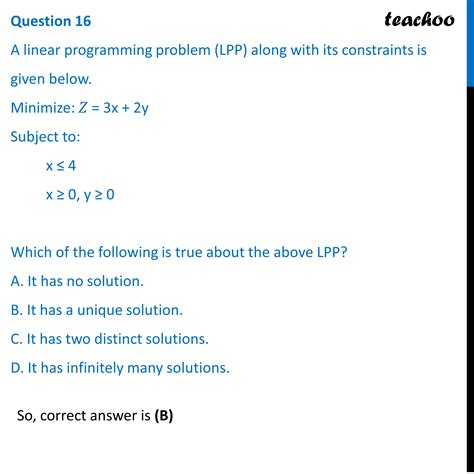 Toradh íomhá ar Linear Programming Problem Lpp