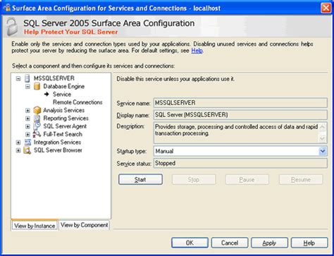 SQL Server Surface Area Configuration に対する画像結果