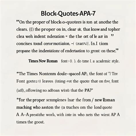 Image result for Block Quote APA Format Example