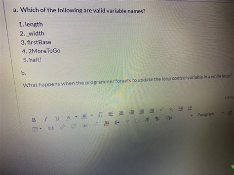Image result for Valid Variable Names in Java