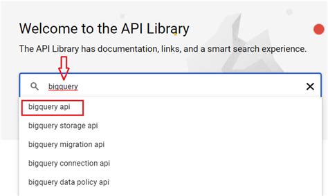 Google BigQuery API Enable に対する画像結果