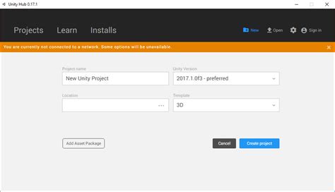 Unity Hub Unable to Create Project に対する画像結果