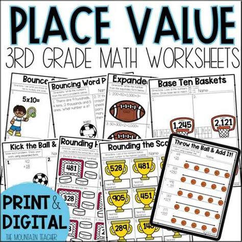 Image result for 3rd Grade Math Worksheets Place Value