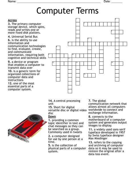 Afbeeldingsresultaten voor Computer Terminology Crossword Word Search