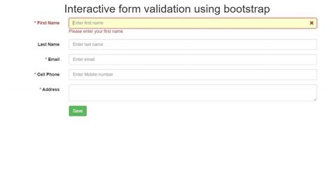 Image result for Bootstrap Form Validation