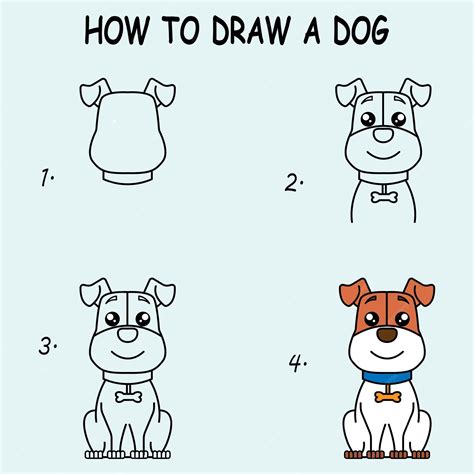 Cartoon Dog Drawing Tutorial に対する画像結果