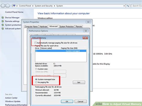 Image result for Adjust Virtual Memory
