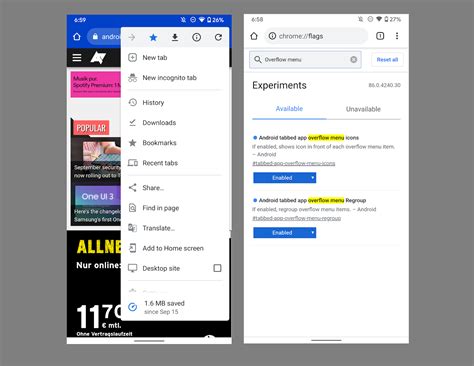 Toradh íomhá ar Overflow Menu Android