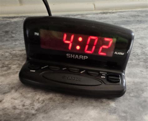 Image result for Sharp Red LED Alarm Clock