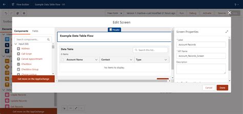 Image result for Salesforce Screen Flow DataTable