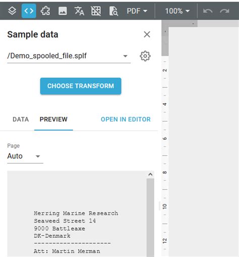 Open SFE File に対する画像結果