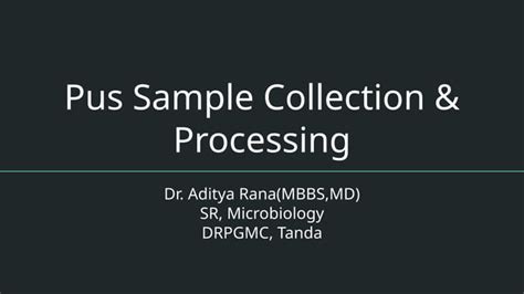 Toradh íomhá ar Sample Collection and Processing